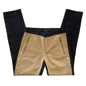 Banana Republic Black & Tan Skinny Pants Size 4